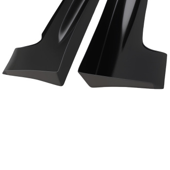 Black ABS Side Extension Panel compatible for Honda Civic 4Door 2006-2011 8th Gen Sedan