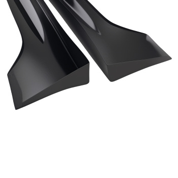 Black ABS Side Extension Panel compatible for Honda Civic 4Door 2006-2011 8th Gen Sedan