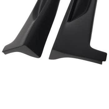 ABS Plastic Side Skirt Kit compatible for Infiniti Q50 2014-2023 Matte Black Extension Lip