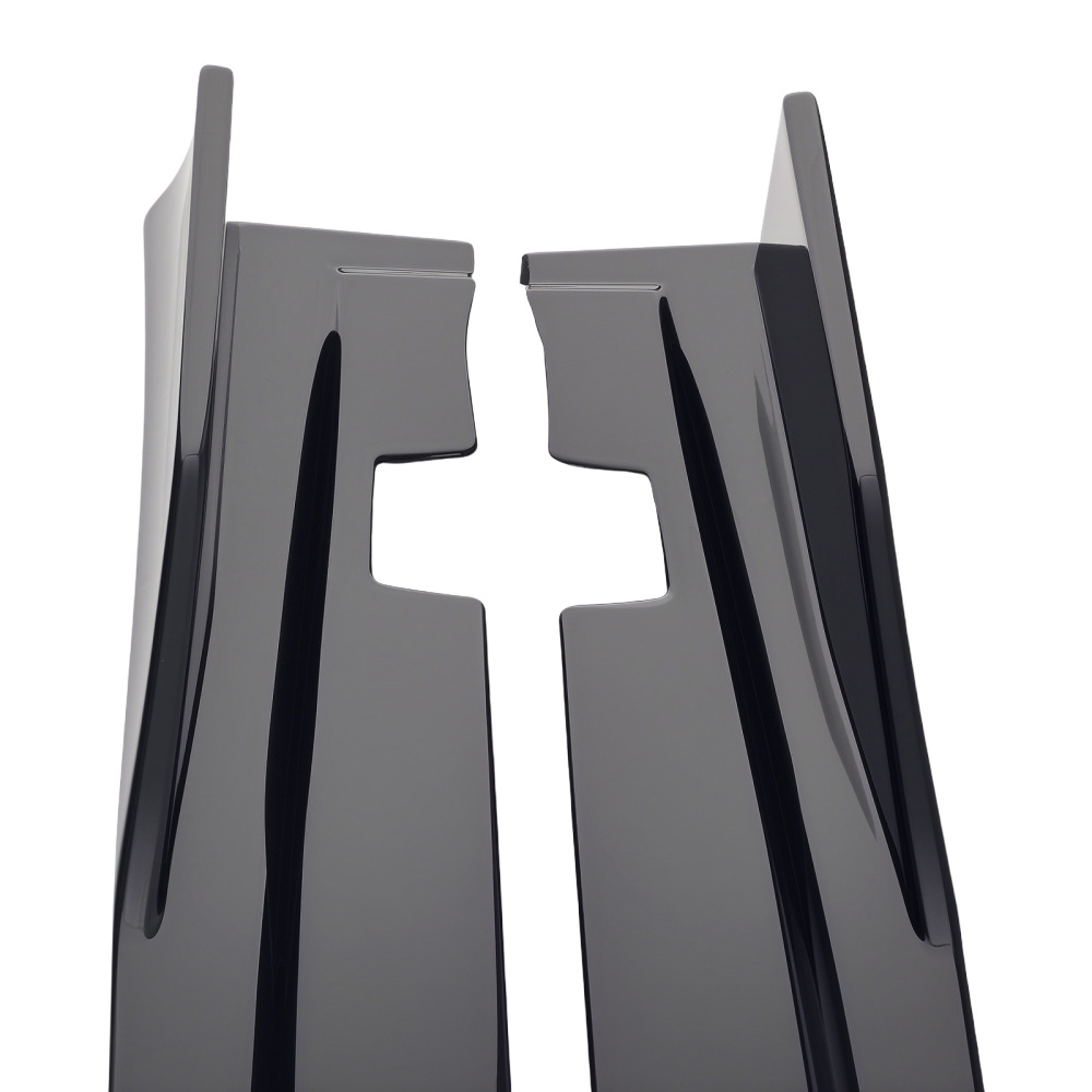 ABS Side Skirt Extension Panel compatible for Lexus IS 2014-2020 Gloss Black Body Kit
