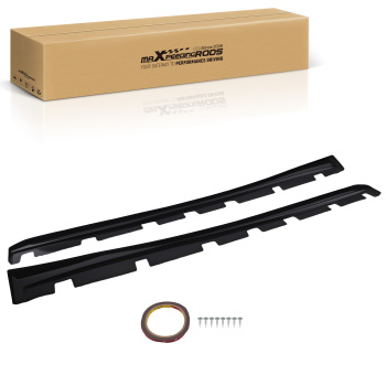 ABS Side Skirt Extension Panel compatible for Lexus IS 2014-2020 Gloss Black Body Kit