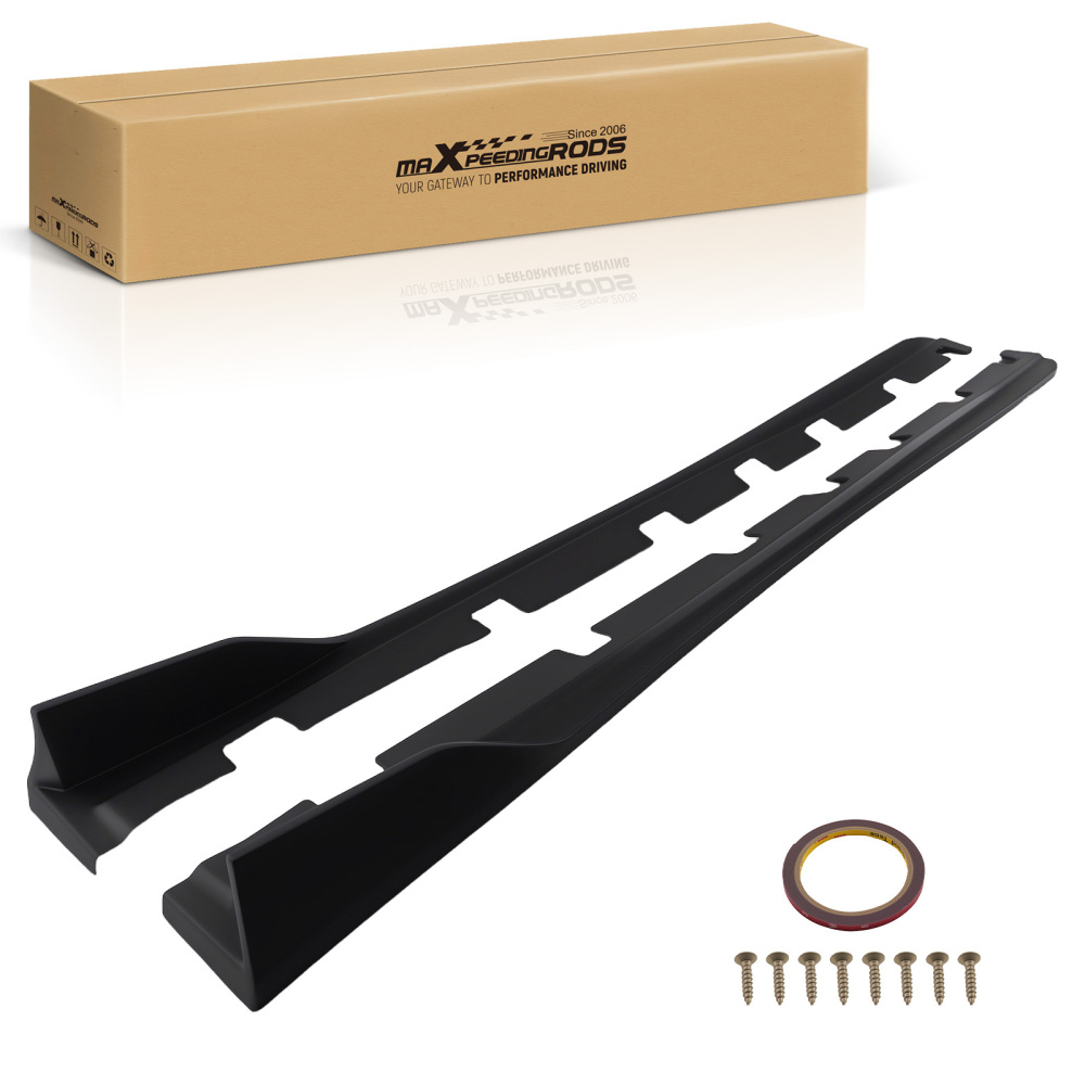 ABS Body Extension Side Kit compatible for Lexus IS All Trims 2014-2020 Matte Black Panel