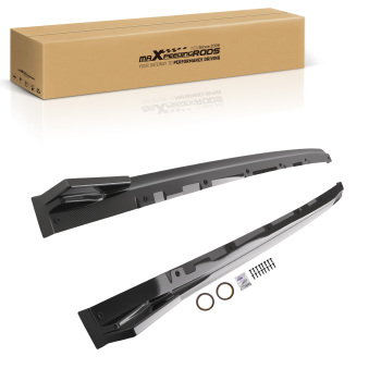 LR Side Skirt Extension Lip compatible for Subaru WRX STi 2015-2021 Carbon Fiber