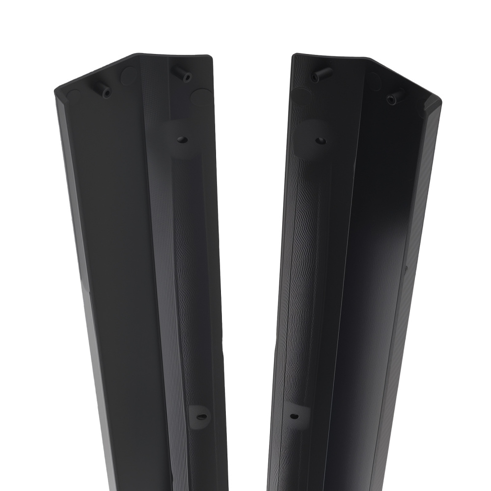 ABS Plastic Side Skirt Extension Kit compatible for Tesla Model 3 17-23 Black Body Panels