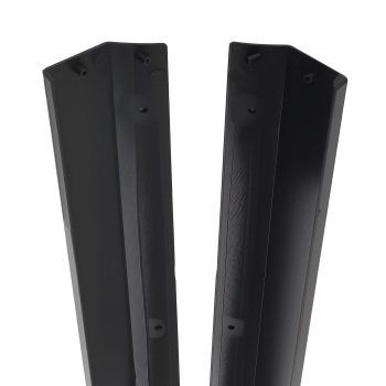 ABS Plastic Side Skirt Extension Kit compatible for Tesla Model 3 17-23 Black Body Panels