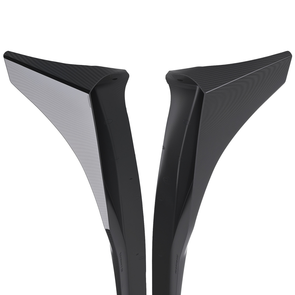 ABS Plastic Side Skirt Extension Kit compatible for Tesla Model 3 17-23 Black Body Panels