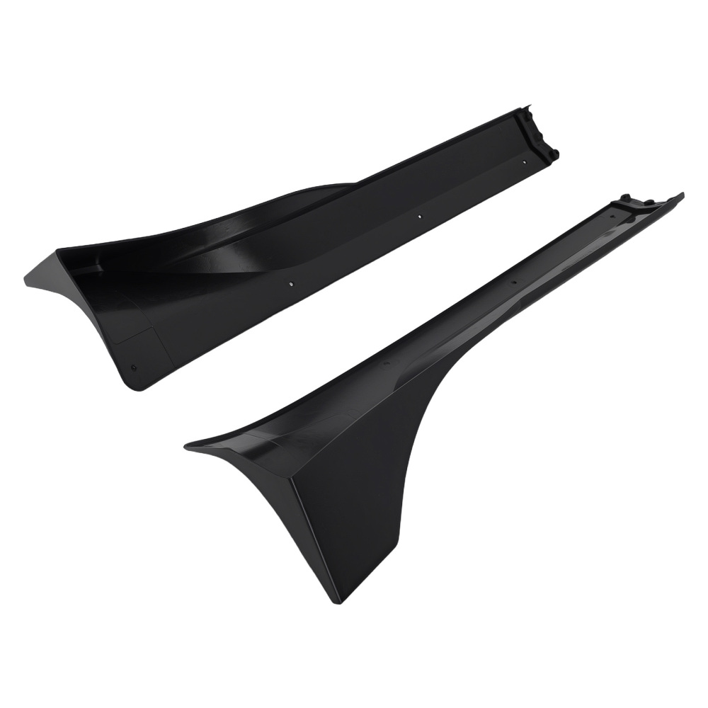 ABS Side Skirt Body Panel compatible for Tesla Model Y 21-24 Gloss Black Extension Kit Lip