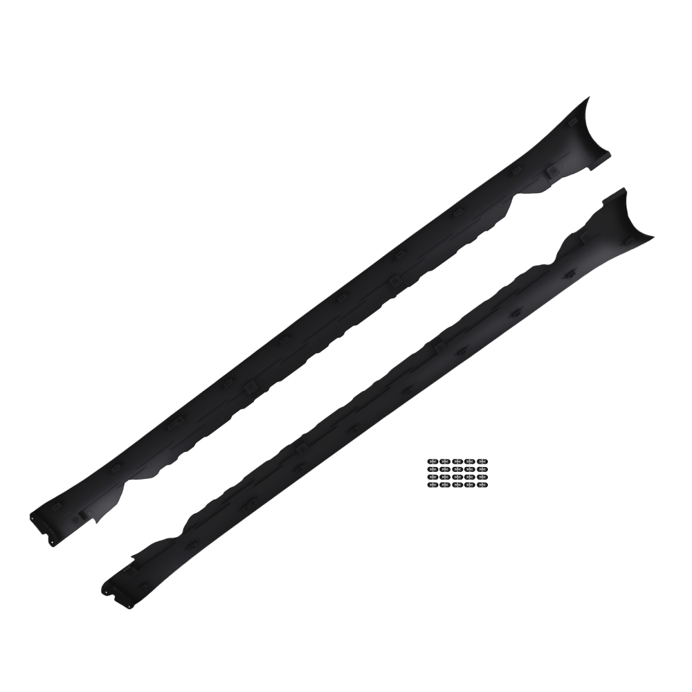 Body Side Skirt Extension Panel compatible for Tesla Model 3 2017-2024 1089831-00-D Black