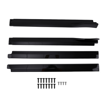 ABS Body Kit Side Skirt Panel compatible for Toyota Camry 18-24 Gloss Black Extension 2PCS