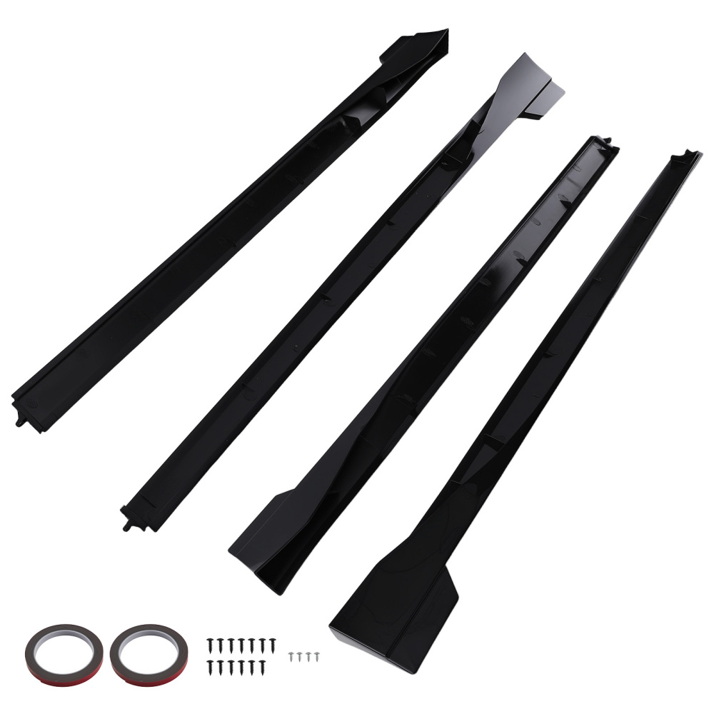 4x Side Skirt Body Extension compatible for Toyota Camry SE XSE Night Shade 2018-2024 Black
