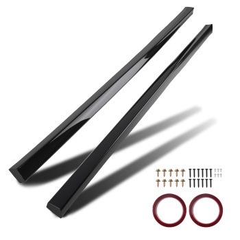 Black ABS Side Skirt Body Kit for VW Golf MK7 R Line 13-20 Extension Panel Gloss