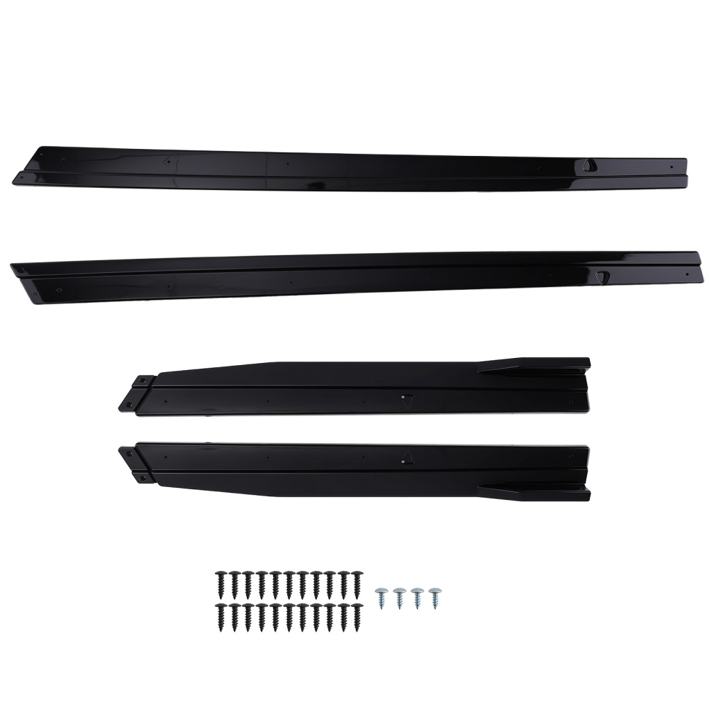 Extension Panel compatible for VW GOLF R GTD GTI MK7 7.5 2014-2020 Gloss Black Side Skirt