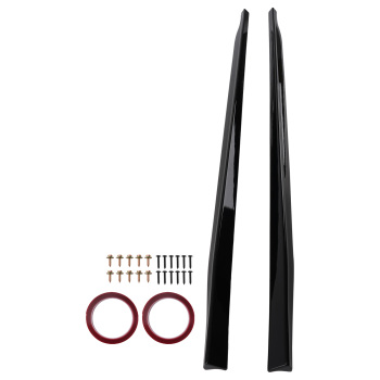 Side Skirt Extension Body Panel for VW Golf MK8 GTI GTD 19-23 Black Set Kit