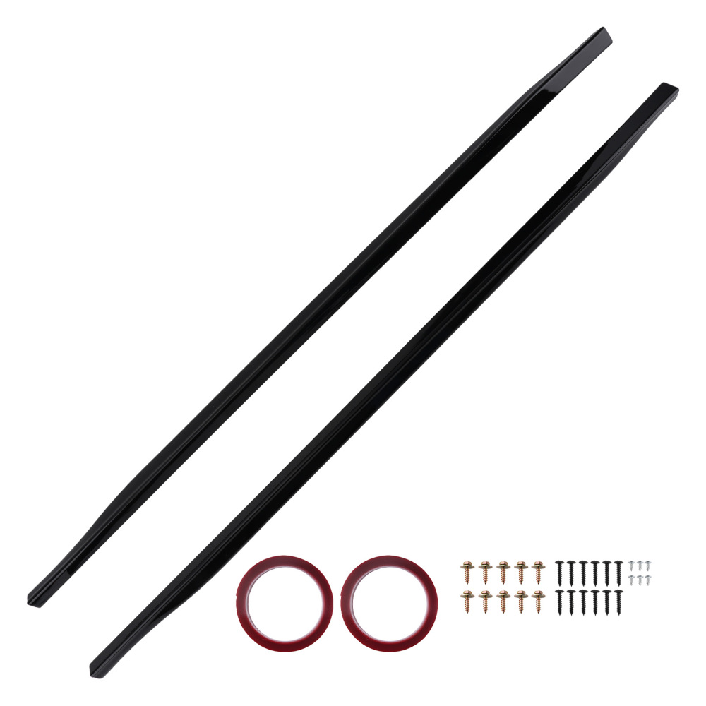 Side Skirt Extension Body Panel for VW Golf MK8 GTI GTD 19-23 Black Set Kit