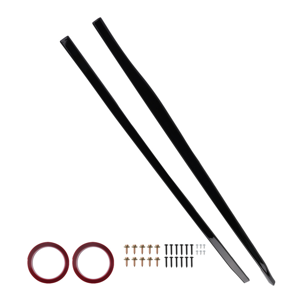 Side Skirt Extension Body Panel for VW Golf MK8 GTI GTD 19-23 Black Set Kit