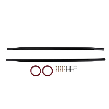 Side Skirt Extension Body Panel for VW Golf MK8 GTI GTD 19-23 Black Set Kit