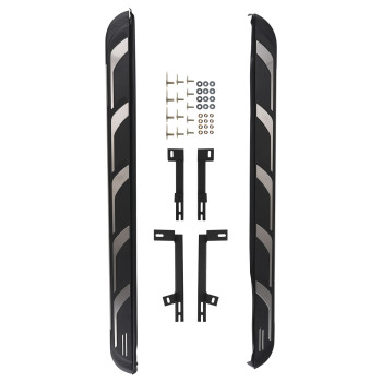 Side Bars Running Board Side Steps compatible for AUDI Q7 2015-2023 4M 4MB Black Set