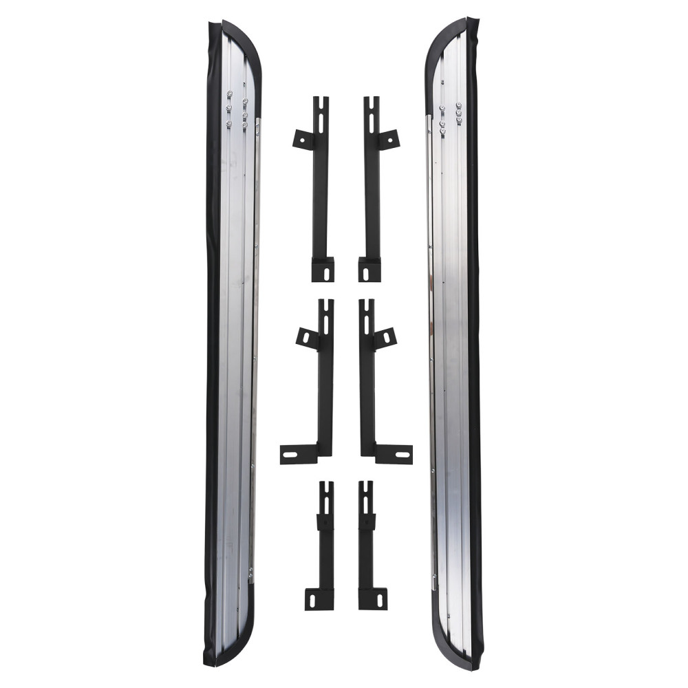 Side Bars Running Board Side Steps compatible for AUDI Q7 2015-2023 4M 4MB Black Set