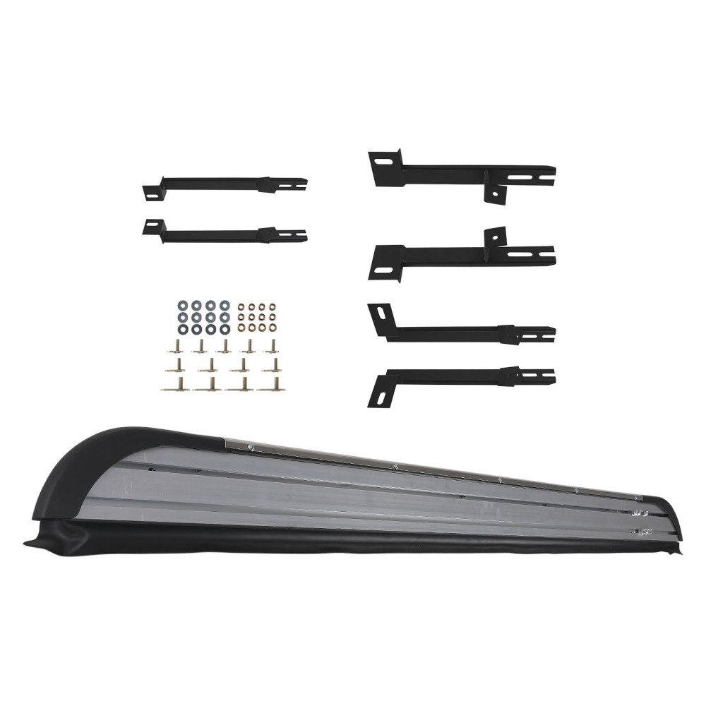 Side Bars Running Board Side Steps compatible for AUDI Q7 2015-2023 4M 4MB Black Set
