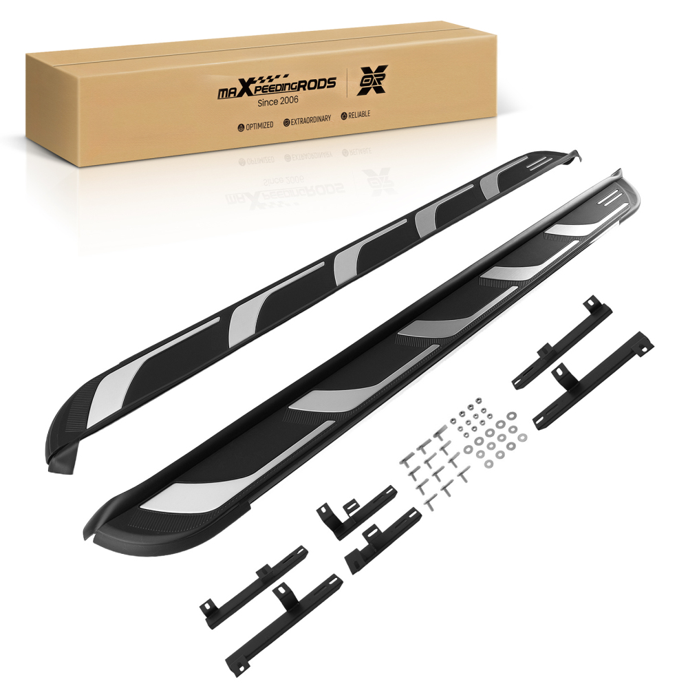 Aluminium Side Steps Running Boards compatible for Audi Q5 8R 2008-2016 Non-Slip Protection