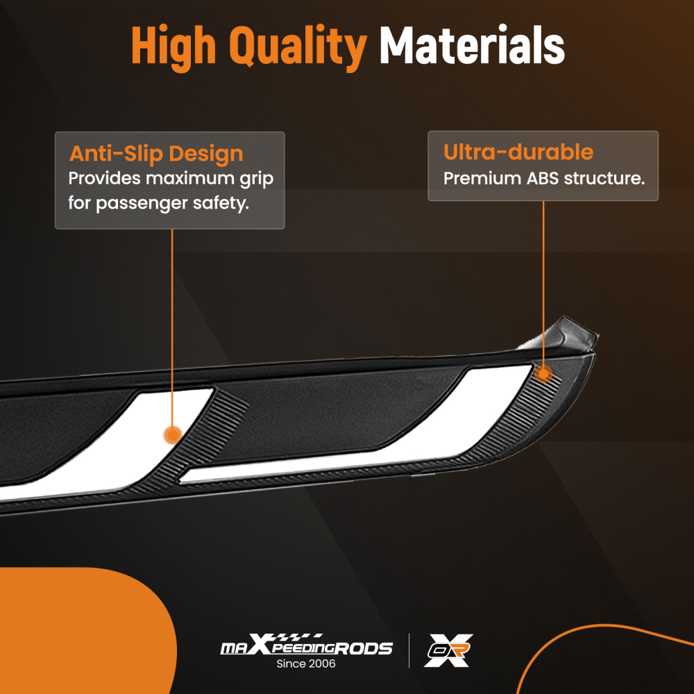 Aluminium Side Steps Running Boards compatible for Audi Q5 8R 2008-2016 Non-Slip Protection