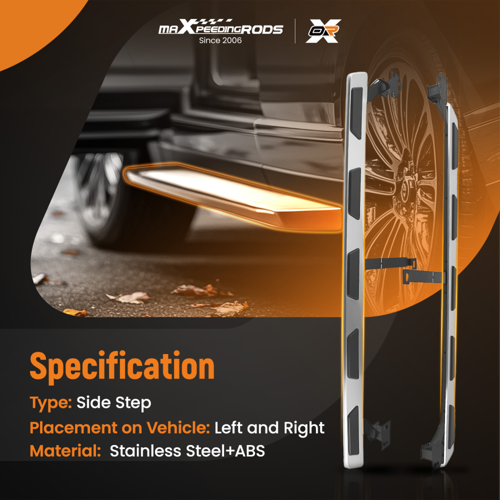 Side Steps Set Aluminium compatible for Audi Q7 15-23 4M 4MB Running Board Protection Kit