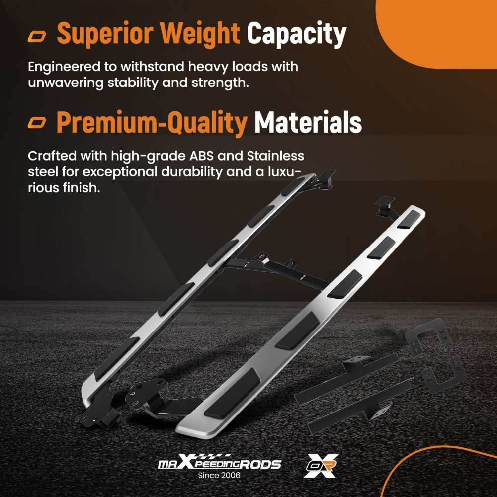 Side Steps Set Aluminium compatible for Audi Q7 15-23 4M 4MB Running Board Protection Kit