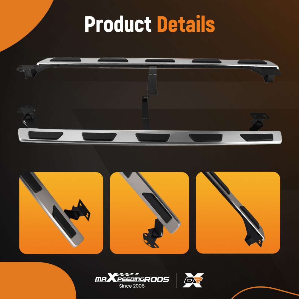 Side Steps Set Aluminium compatible for Audi Q7 15-23 4M 4MB Running Board Protection Kit