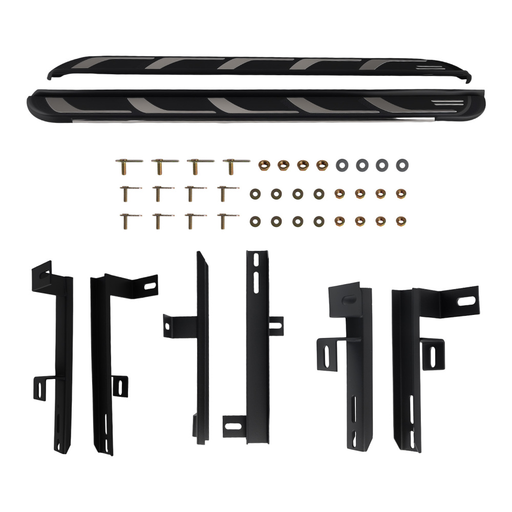 Aluminium Side Steps Nerf Bars compatible for AUDI Q5 S LINE 80A 2018+ Black Running Boards