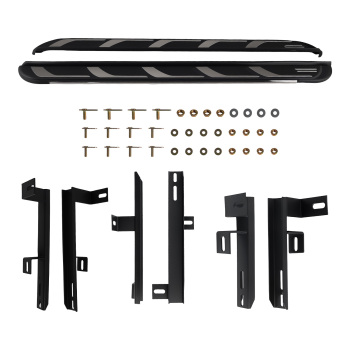 Aluminium Side Steps Nerf Bars compatible for AUDI Q5 S LINE 80A 2018+ Black Running Boards