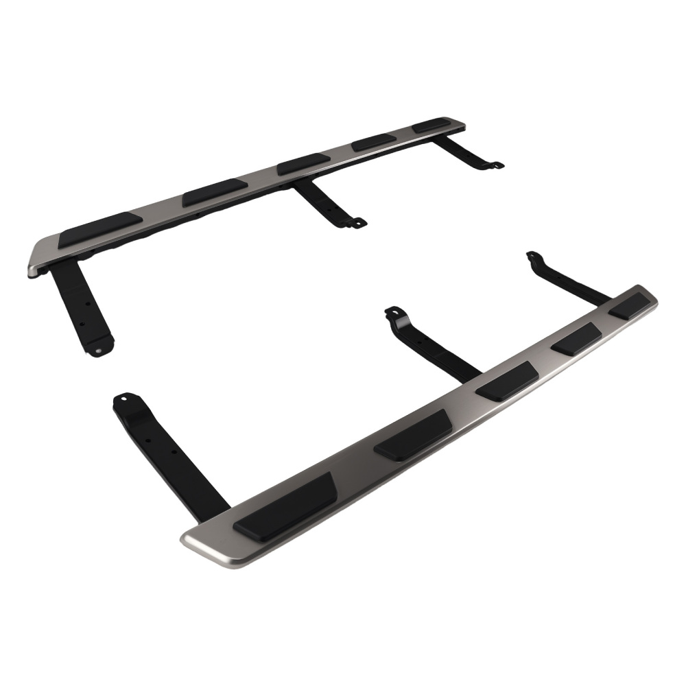 Running Boards compatible for AUDI Q7 4L 07-15 Side Steps Black Protection Bars Aluminum