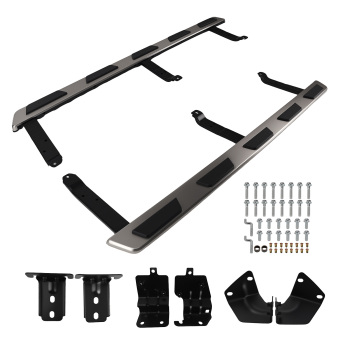 Running Boards compatible for AUDI Q7 4L 07-15 Side Steps Black Protection Bars Aluminum