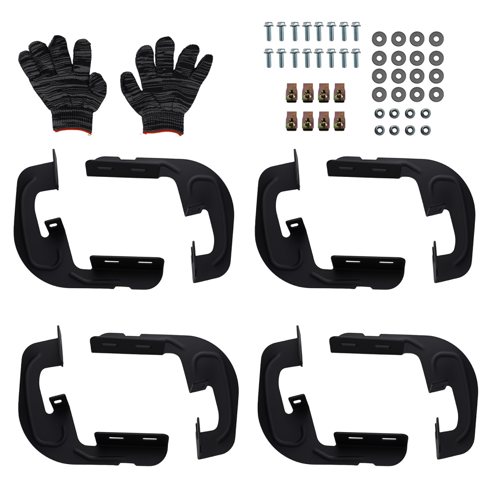 ABS Side Step Boards compatible for Chevy Silverado 1500 Double Cab 99-13 Easy Install