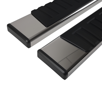 Side Running Boards compatible for Chevy Silverado GMC Sierra Crew Cab 2001-2013 Pair ABS