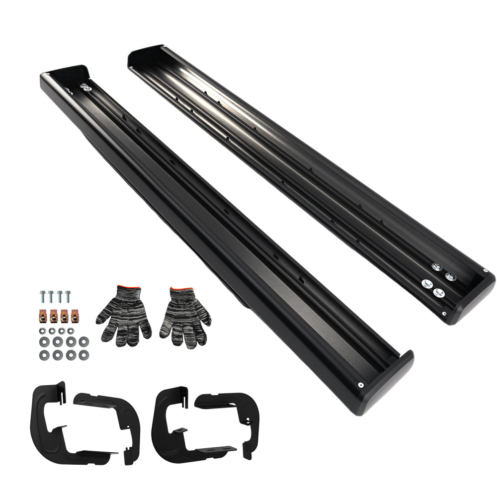 ABS Running Boards Side Steps compatible for Chevy Silverado Sierra HD 07-2019 Standard Cab