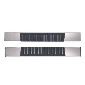 Black Side Steps Set compatible for Silverado Sierra 1500-3500HD 2007-19 Regular Cab