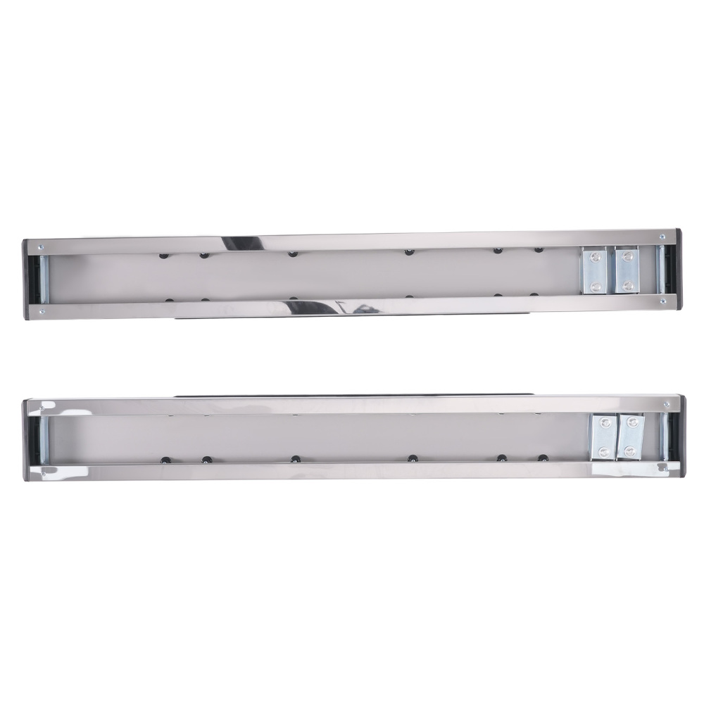 Black Side Steps Set compatible for Silverado Sierra 1500-3500HD 2007-19 Regular Cab
