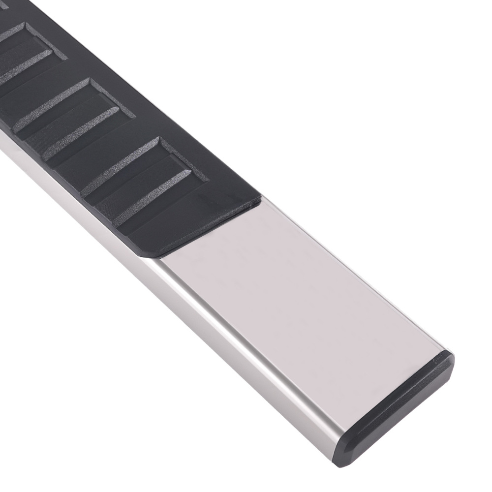 Black Side Steps Set compatible for Silverado Sierra 1500-3500HD 2007-19 Regular Cab