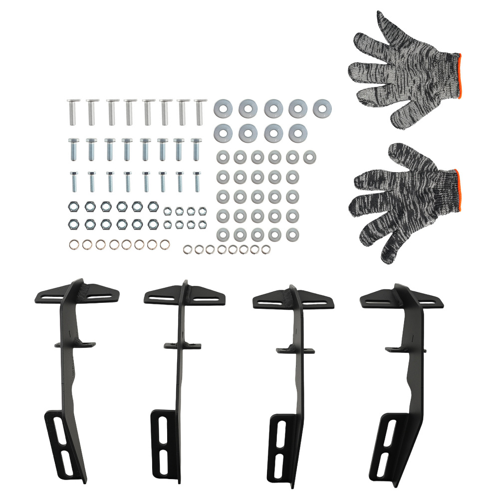 Black Running Boards for 2009-2018 compatible for Dodge Ram 1500 Aluminum Side Steps Non-Slip