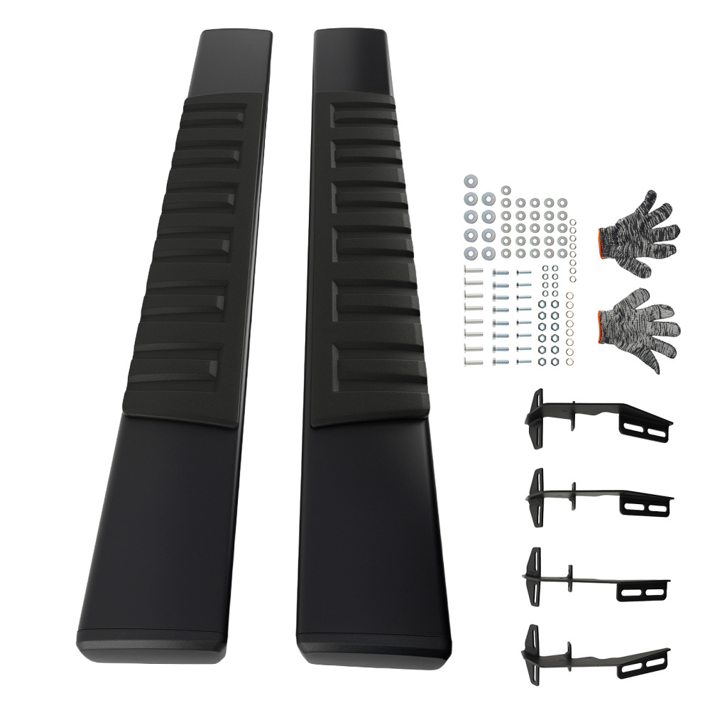 Black Running Boards for 2009-2018 compatible for Dodge Ram 1500 Aluminum Side Steps Non-Slip