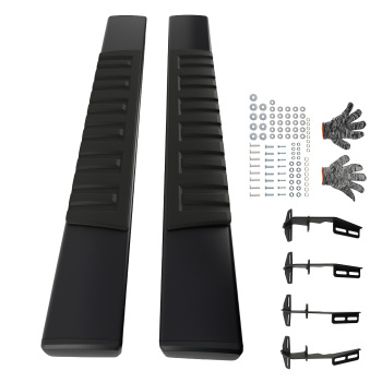 Black Running Boards for 2009-2018 compatible for Dodge Ram 1500 Aluminum Side Steps Non-Slip