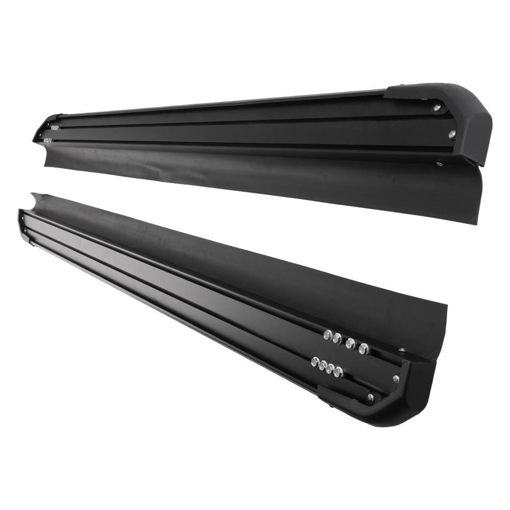Running Board Side Step Pair compatible for Toyota Highlander 2020-2023 Black Aluminum