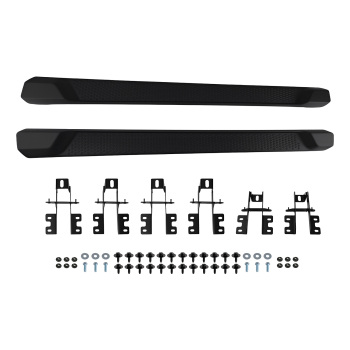 Black ABS Side Steps Running Board for 2018-2024 compatible for Jeep Wrangler JL 4-Door 600lbs