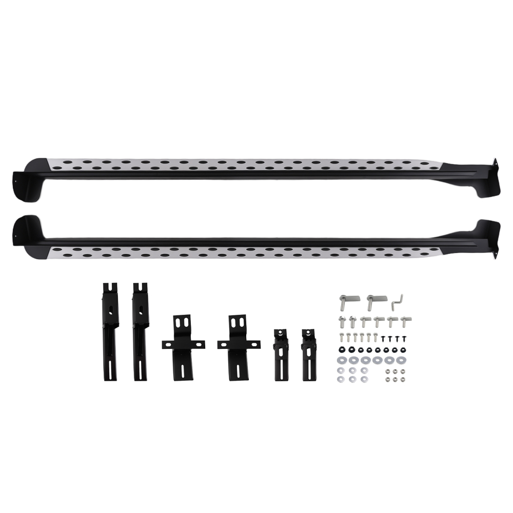 Aluminum Running Boards Steps compatible for Lexus RX RX350 RX450h 2016-2022 BlackSilver