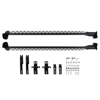 Aluminum Running Boards Steps compatible for Lexus RX RX350 RX450h 2016-2022 BlackSilver