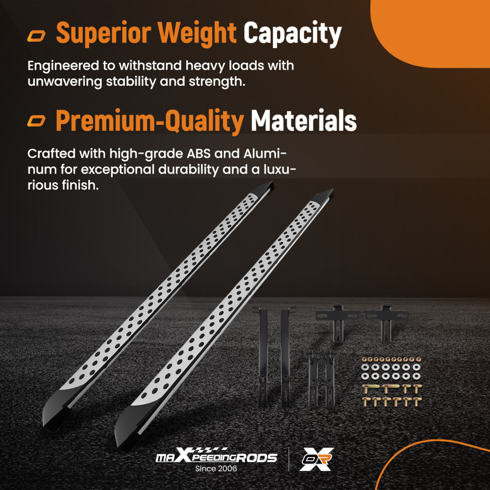 Nerf Bars Non-Slip Side Steps compatible for Nissan Qashqai 2014-2021 Running Boards