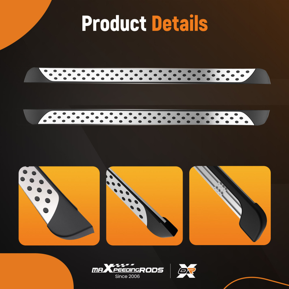 Nerf Bars Non-Slip Side Steps compatible for Nissan Qashqai 2014-2021 Running Boards