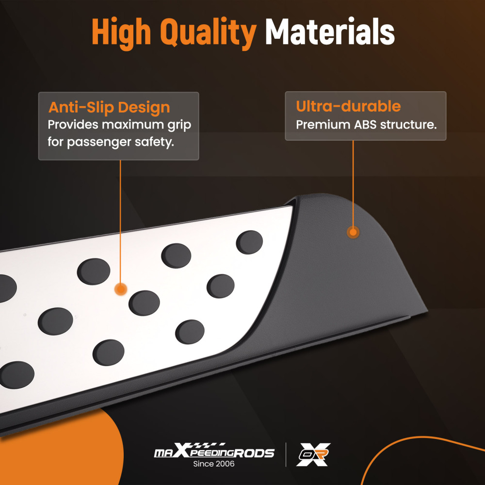 Nerf Bars Non-Slip Side Steps compatible for Nissan Qashqai 2014-2021 Running Boards