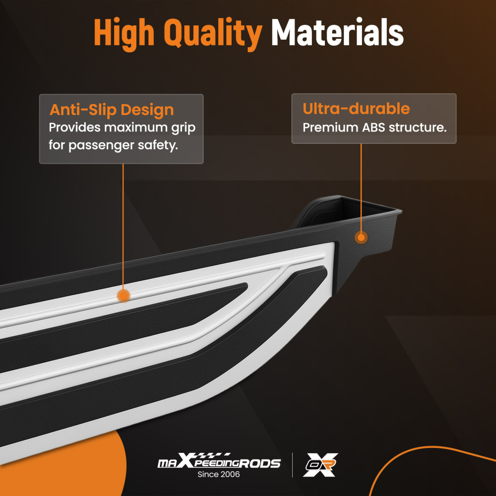 Non-Slip Running Boards Nerf Bars compatible for Skoda Kodiaq 2016-2024 Non-Slip Side Steps