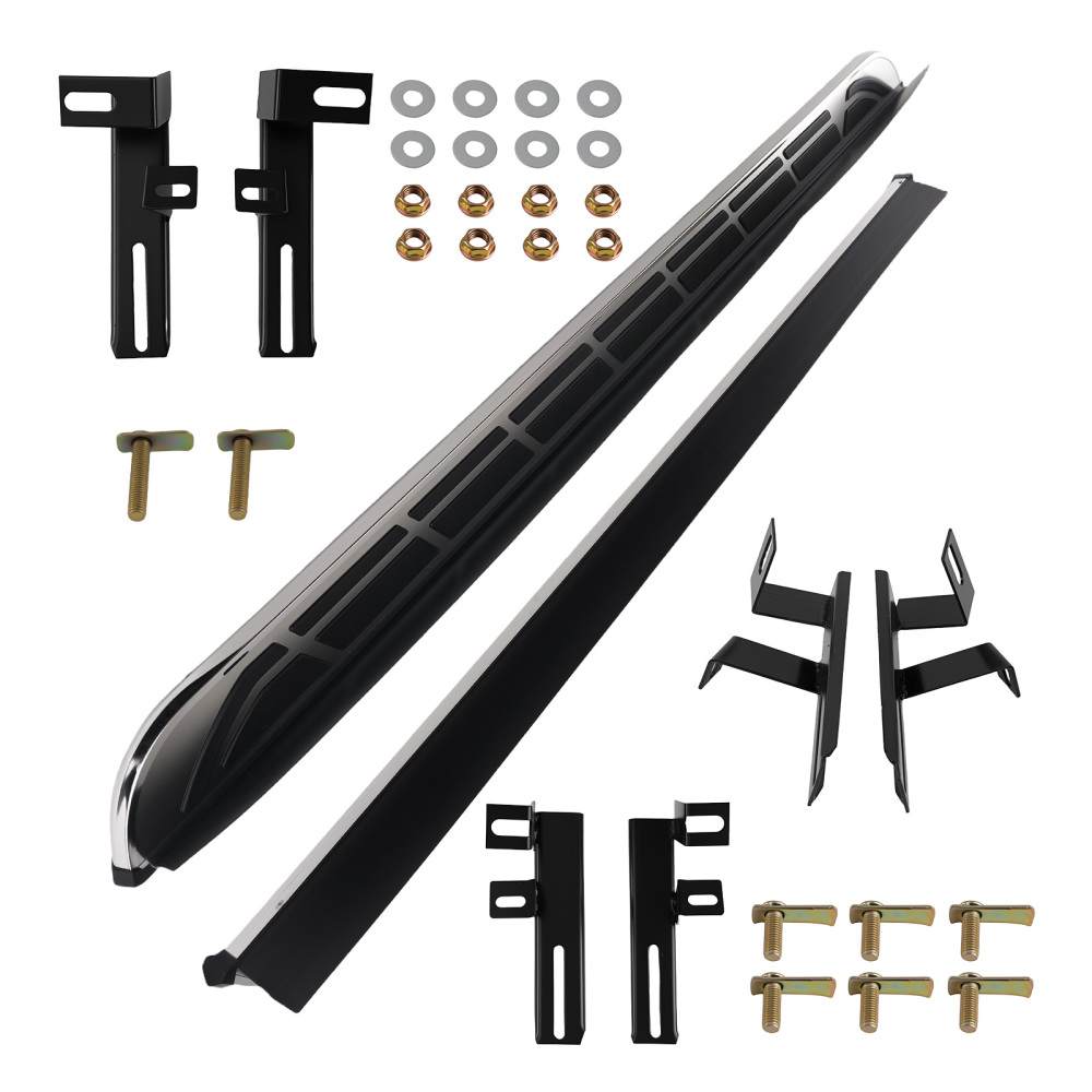 Aluminum Side Step Bar compatible for Toyota Highlander 20-25 Black Running Board Entry